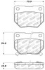 StopTech 309.04611 Sport Disc Brake Pad Set Fits 06-07 Impreza