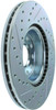 StopTech 227.33098L Select Sport Cross-Drilled And Slotted Disc Brake Rotor