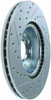 StopTech 227.33098L Select Sport Cross-Drilled And Slotted Disc Brake Rotor