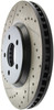 StopTech 127.61086R Sport Cross-Drilled And Slotted Disc Brake Rotor