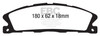 EBC Brakes UD1611 Ultimax  Brake Pads Fits 13-19 Explorer Flex MKS