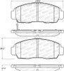 StopTech 308.15060 StopTech Street Brake Pads Fits 11-14 Accord TSX