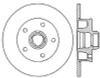 StopTech 128.33035R Sport Cross-Drilled Disc Brake Rotor