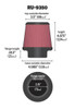 K&N Engineering (Air Filters - Universal Fit) KN Universal Air Filter - Part# RU-9350