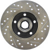 StopTech 127.33035R Sport Cross-Drilled And Slotted Disc Brake Rotor