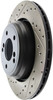 StopTech 127.34054R Sport Cross-Drilled And Slotted Disc Brake Rotor Fits M3 M5