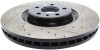 StopTech 127.33134L Sport Cross-Drilled And Slotted Disc Brake Rotor