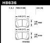 Hawk Performance HB636N.644 HP Plus Disc Brake Pad Fits Elantra Equus Genesis