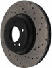 StopTech 128.34093L Sport Cross-Drilled Disc Brake Rotor