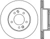 StopTech 127.45022R Sport Cross-Drilled And Slotted Disc Brake Rotor Fits RX-7