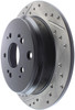StopTech 127.40065R Sport Cross-Drilled And Slotted Disc Brake Rotor