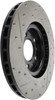 StopTech 127.63080L Sport Cross-Drilled And Slotted Disc Brake Rotor