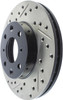 StopTech 127.40023R Sport Cross-Drilled And Slotted Disc Brake Rotor