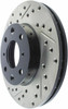 StopTech 127.40023R Sport Cross-Drilled And Slotted Disc Brake Rotor