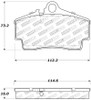 StopTech 309.07380 StopTech Sport Brake Pads Fits 97-12 911 Boxster Cayman