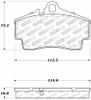 StopTech 309.07380 StopTech Sport Brake Pads Fits 97-12 911 Boxster Cayman