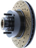 StopTech 127.63022R Select Sport Cross-Drilled And Slotted Disc Brake Rotor