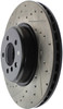StopTech 127.34144R Sport Cross-Drilled And Slotted Disc Brake Rotor