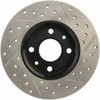 StopTech 127.04001R Sport Cross-Drilled And Slotted Disc Brake Rotor Fits 500