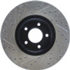 StopTech 127.45078L Sport Cross-Drilled And Slotted Disc Brake Rotor Fits 3