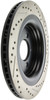StopTech 127.61109R Sport Cross-Drilled And Slotted Disc Brake Rotor