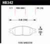 Hawk Performance HB342F.701 HPS Disc Brake Pad Fits 99-03 Windstar