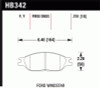Hawk Performance HB342F.701 HPS Disc Brake Pad Fits 99-03 Windstar