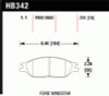 Hawk Performance HB342F.701 HPS Disc Brake Pad Fits 99-03 Windstar