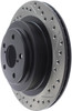 StopTech 127.47025L Sport Cross-Drilled And Slotted Disc Brake Rotor