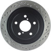 StopTech 127.47025L Sport Cross-Drilled And Slotted Disc Brake Rotor