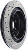 StopTech 127.47025L Sport Cross-Drilled And Slotted Disc Brake Rotor
