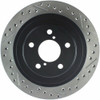 StopTech 127.47025L Sport Cross-Drilled And Slotted Disc Brake Rotor