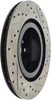 StopTech 127.34139R Sport Cross-Drilled And Slotted Disc Brake Rotor Fits X3 X4