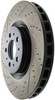 StopTech 127.39035R Sport Cross-Drilled And Slotted Disc Brake Rotor