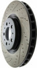 StopTech 127.39035R Sport Cross-Drilled And Slotted Disc Brake Rotor