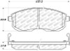 StopTech 305.08150 Street Select Brake Pads Fits 350Z G35 I30 Maxima Sentra