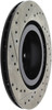 StopTech 127.34139L Sport Cross-Drilled And Slotted Disc Brake Rotor Fits X3 X4