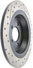 StopTech 127.61111L Sport Cross-Drilled And Slotted Disc Brake Rotor