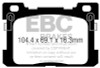 EBC Brakes DP33077C Redstuff Ceramic Low Dust Brake Pads Fits 17-20 G90