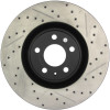 StopTech 127.33087L Sport Cross-Drilled And Slotted Disc Brake Rotor Fits S4