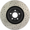 StopTech 127.33087L Sport Cross-Drilled And Slotted Disc Brake Rotor Fits S4