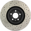 StopTech 127.33087L Sport Cross-Drilled And Slotted Disc Brake Rotor Fits S4