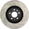 StopTech 127.33087L Sport Cross-Drilled And Slotted Disc Brake Rotor Fits S4