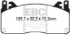 EBC Brakes DP33055C Redstuff Ceramic Low Dust Brake Pads Fits 15-20 Mustang
