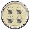 AutoMeter 2009 Prestige Series Antique Ivory Quad Gauge