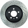 StopTech 127.61114R Sport Cross-Drilled And Slotted Disc Brake Rotor