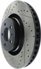StopTech 127.61114R Sport Cross-Drilled And Slotted Disc Brake Rotor