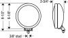 KC HiLites 1134 SlimLite Fog Light Fits 97-04 Wrangler (TJ)