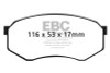 EBC Brakes DP41317R Yellowstuff Street And Track Brake Pads Fits 95-04 Tacoma
