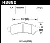 Hawk Performance HB680N.583 HP Plus Disc Brake Pad Fits 95-99 200SX Sentra
